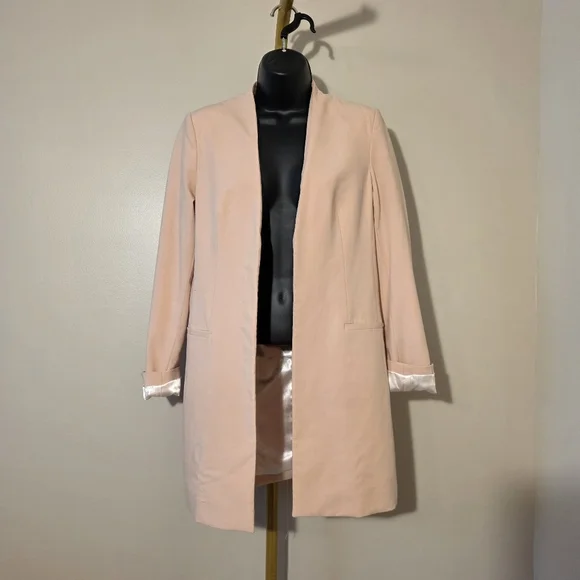 Calvin Klein Pink Collarless Blazer + Purple Ruffle Trim Short Sleeve - sz 8 Lot - Picture 2 of 11